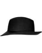 Topshop Asymmetric Brim Fedora Hat - Lyst
