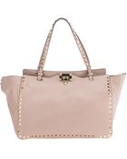Valentino Rockstud Tote - Lyst