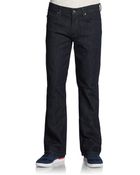 7 For All Mankind Dark Wash Bootcut Jeans - Lyst