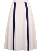 A La Russe Double Front Stripe Skirt - Lyst