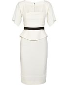 Antonio Berardi Stretch-Crepe Peplum Dress - Lyst