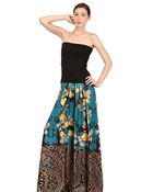 Antonio Marras Cotton Jersey and Silk Twill Long Dress - Lyst