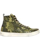 Dami Crocodile Leather High Top Sneakers - Lyst