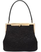 Dolce & Gabbana Medium Agata Cotton Lace Top Handle - Lyst