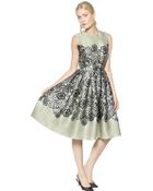 Dolce & Gabbana Lace Silk Organza Dress - Lyst