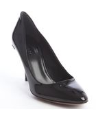 Gucci Black Patent Leather Pumps - Lyst