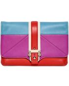 Paula Cademartori Sylvie Multicolor Leather Clutch - Lyst