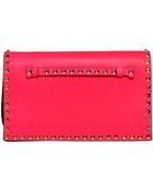Valentino Rockstud Nappa Leather Clutch - Lyst