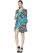 Versus Printed Drill Gabardine Trench Coat - Lyst