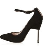 Topshop Giddy Metal Heel Court Shoes - Lyst