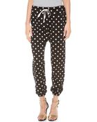 3.1 Phillip Lim Polka Dot Sweatpants - Lyst