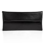 Jil Sander Leather Foldover Clutch - Lyst