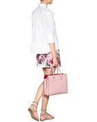 Valentino Leather Studded Shopper Tote - Lyst