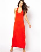 Asos Keyhole Back Maxi Beach Dress - Lyst