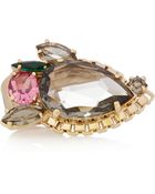 Mawi Goldplated Swarovski Crystal Ring - Lyst