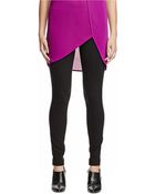 DKNY Pull-On Leggings With Striped Seams - Lyst