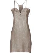 American Retro Short Dress - Lyst