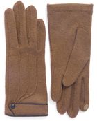 Portolano Open Sesame Gloves With Cuff Detail - Lyst