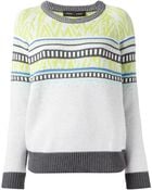 Proenza Schouler Intarsia Knit Sweater - Lyst