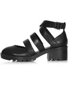 Topshop Mingle Multi Strap Shoes - Lyst