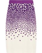 Giambattista Valli Printed Cotton and Silk Blend Skirt - Lyst