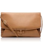 Tory Burch Leatherclosure Clutch - Lyst