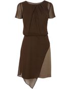 Karen Millen Soft Draped Dress - Lyst