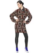 Jean Paul Gaultier Union Jack Devore Viscose Velvet Dress - Lyst