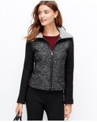 Ann Taylor Colorblock Funnel Neck Jacket - Lyst
