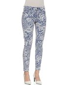 Cj By Cookie Johnson Wisdom Floral Pattern Skinny Ankle Jeans - Lyst