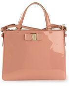 Ferragamo Logo Tote - Lyst