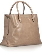 Miu Miu Leather Tote - Lyst