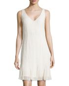 Aidan Mattox Sleeveless Beaded Godet Cocktail Dress - Lyst