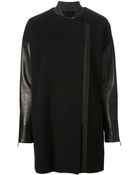 Barbara Bui Zip Contrast Coat - Lyst
