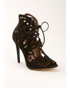 Tabitha Simmons Nina Black Suede Sandals - Lyst