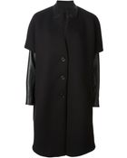 Neil Barrett Layered Sleeves Overcoat - Lyst