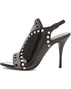 Alexander Wang Natalya Sling Back Leather Sandals - Lyst