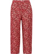 Marni Lamã©-Tweed Straight-Leg Pants - Lyst