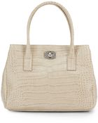 Furla Appaloosa Embossed Leather Tote - Lyst