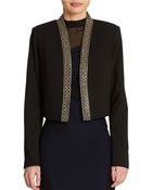Calvin Klein Embellished Cropped Jacket - Lyst