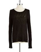DKNY Colorblock Crew Neck Sweater - Lyst