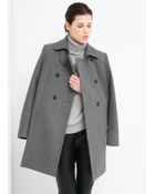 Mango Wool-Blend Convertible Coat - Lyst