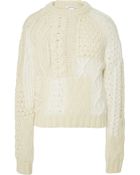 Carven Wool And Angora-Blend Knitted Sweater - Lyst
