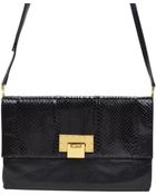 Badgley Mischka Dakota Snake Handbag - Lyst