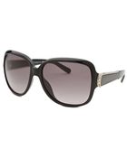 Chloé Women'S Large Square Black Sunglasses - Lyst