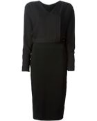 Victoria Beckham Puffed Sleeves Pencil Dress - Lyst