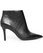 Mango Leather Pointed Ankle Boots - Lyst