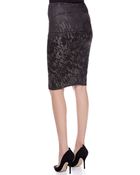 Donna Karan New York Tube Skirt With Fold-Over Waist - Lyst