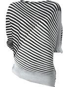 Issey Miyake Pleated Asymmetric Top - Lyst