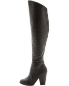 Steven By Steve Madden Sleek Over The Knee Boots - Black - Lyst